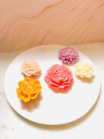 5 Pack Flowers Beeswax Candle - 1