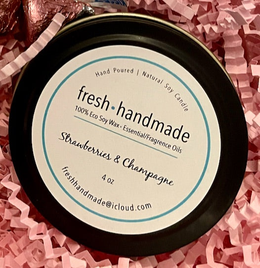 fresh.handmade - SOY WAX CANDLE (TIN) - 4 0Z - 1