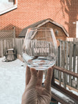 LITTLE GRAY MOON - 20oz SHORT STEMLESS WINE GLASS - 4