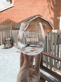 LITTLE GRAY MOON - 20oz SHORT STEMLESS WINE GLASS - 4