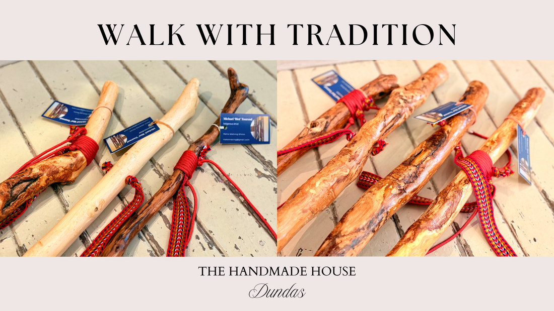 Indigenous Métis Walking Sticks by Michael Tourond