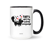 Coco + Brie - Farts Are My Love Language  Mug - Valentine, Cute, Funny