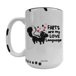 Coco + Brie - Farts Are My Love Language  Mug - Valentine, Cute, Funny