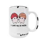 Coco + Bie - I Love You So Mush - Mushroom Mug, Cute Mushrooms, Cute Mug