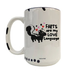 Coco + Brie - Farts Are My Love Language  Mug - Valentine, Cute, Funny