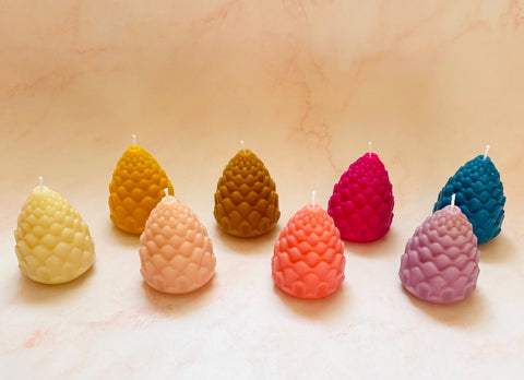 Maple + Love - Pinecone Beeswax Candle - 1