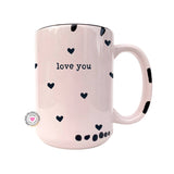 Coco + Brie - Love You Mug, Hearts, Cute, Valentine's Day Mug