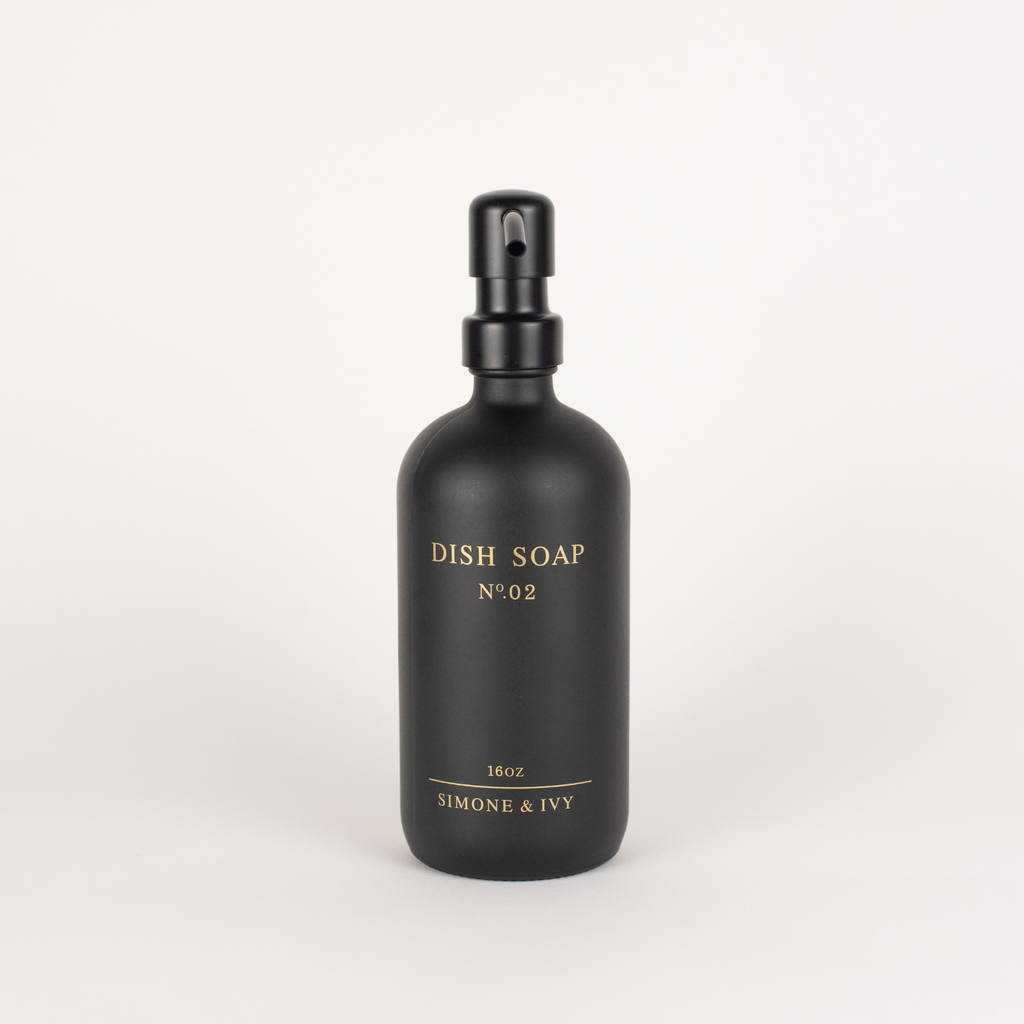 Simone & Ivy - Dish Soap Dispenser - Black