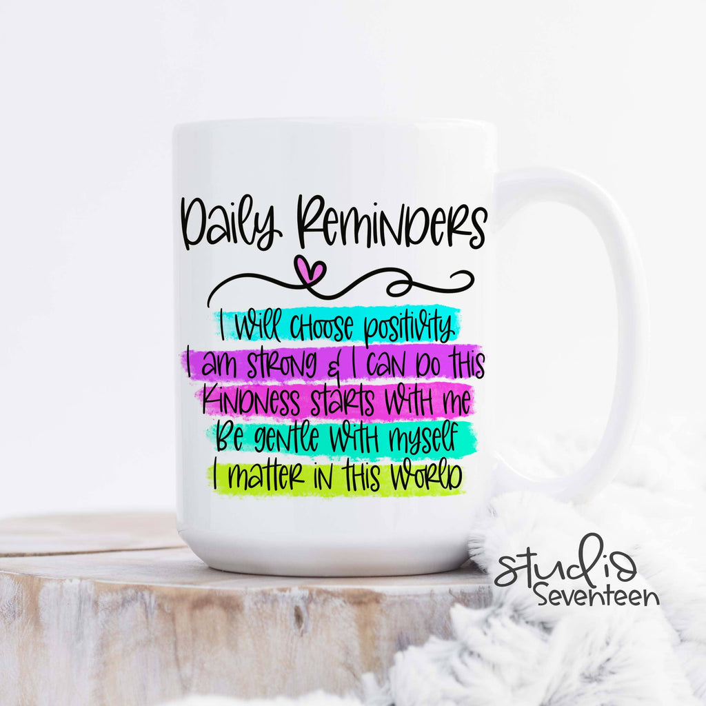 Studio Seventeen - Daily Reminders Affirmations Coffee Mug