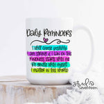 Studio Seventeen - Daily Reminders Affirmations Coffee Mug