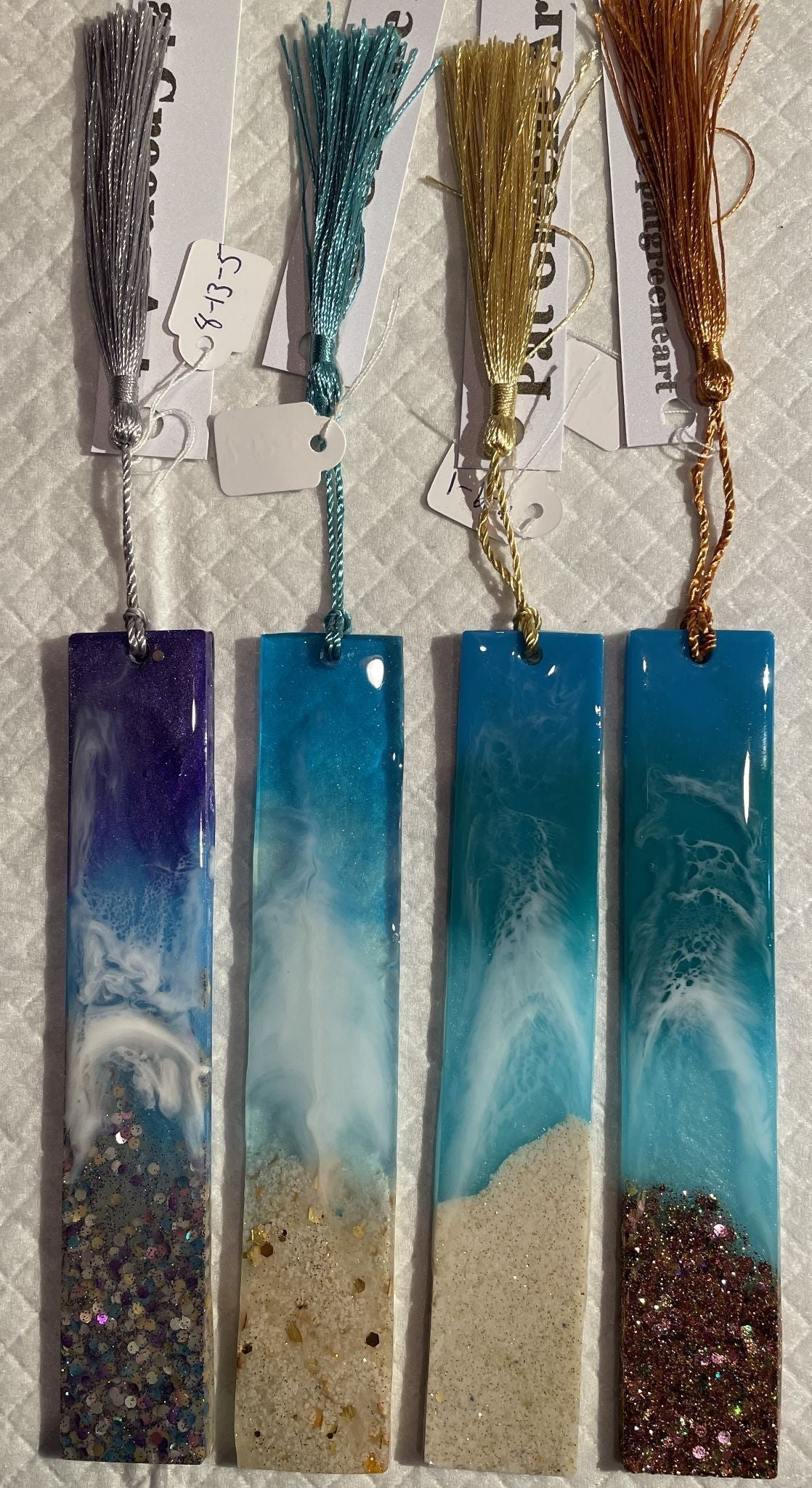 Pat Greene Art - Resin Beach Bookmarks - 1