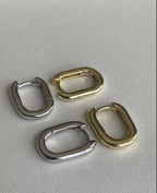 Second Aura - Hoops - Small Oval Huggies - 1