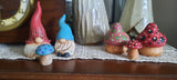 Lynn's Embroidery - cement Mushrooms - 2