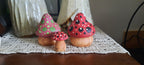 Lynn's Embroidery - cement Mushrooms - 1