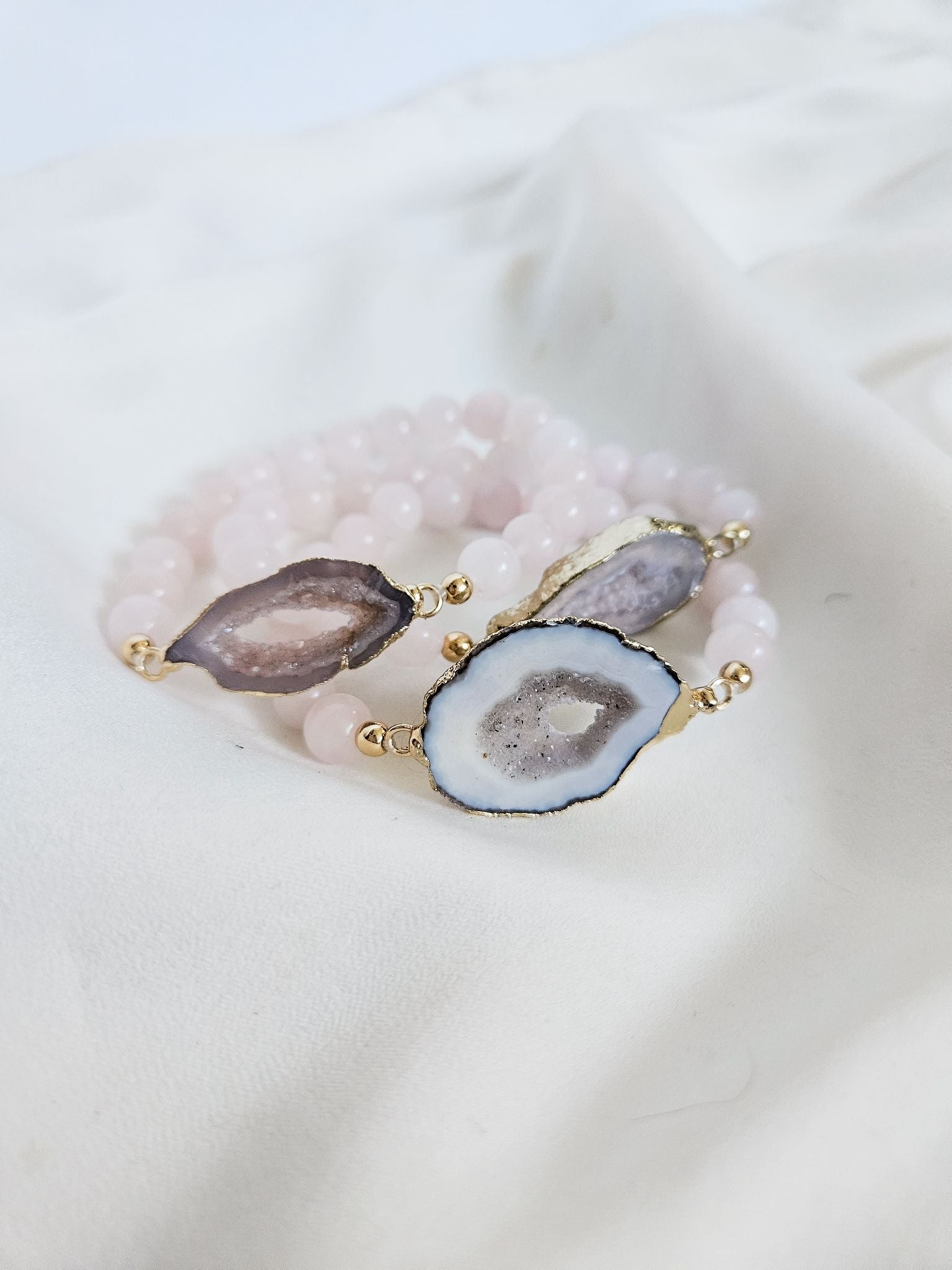Rock Paper Pretty - Agate Connector Bracelet - 1