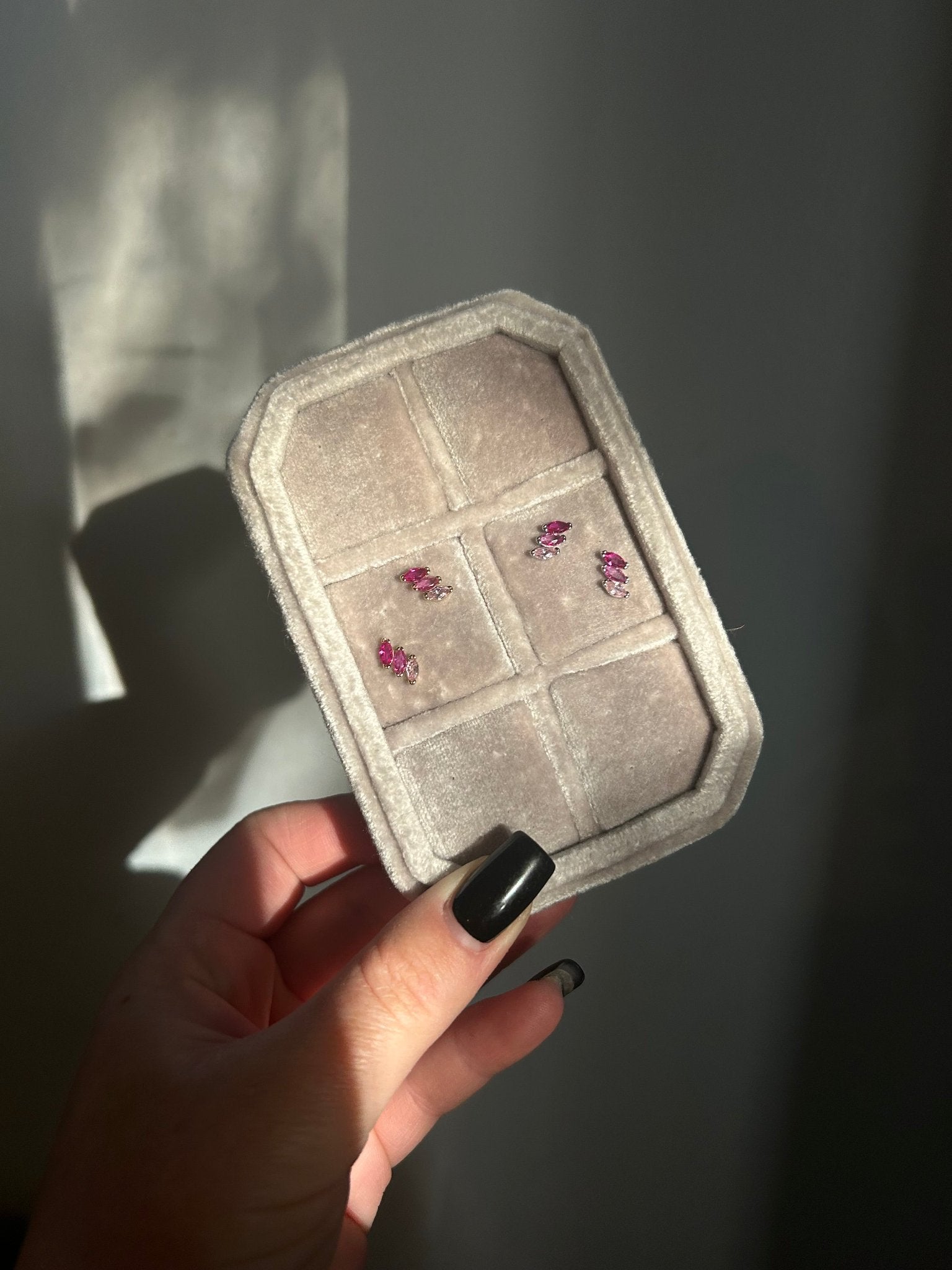 Second Aura - Studs - Monochromatic Rose Studs