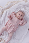 Little Oak Tree - Pink Muslin Romper