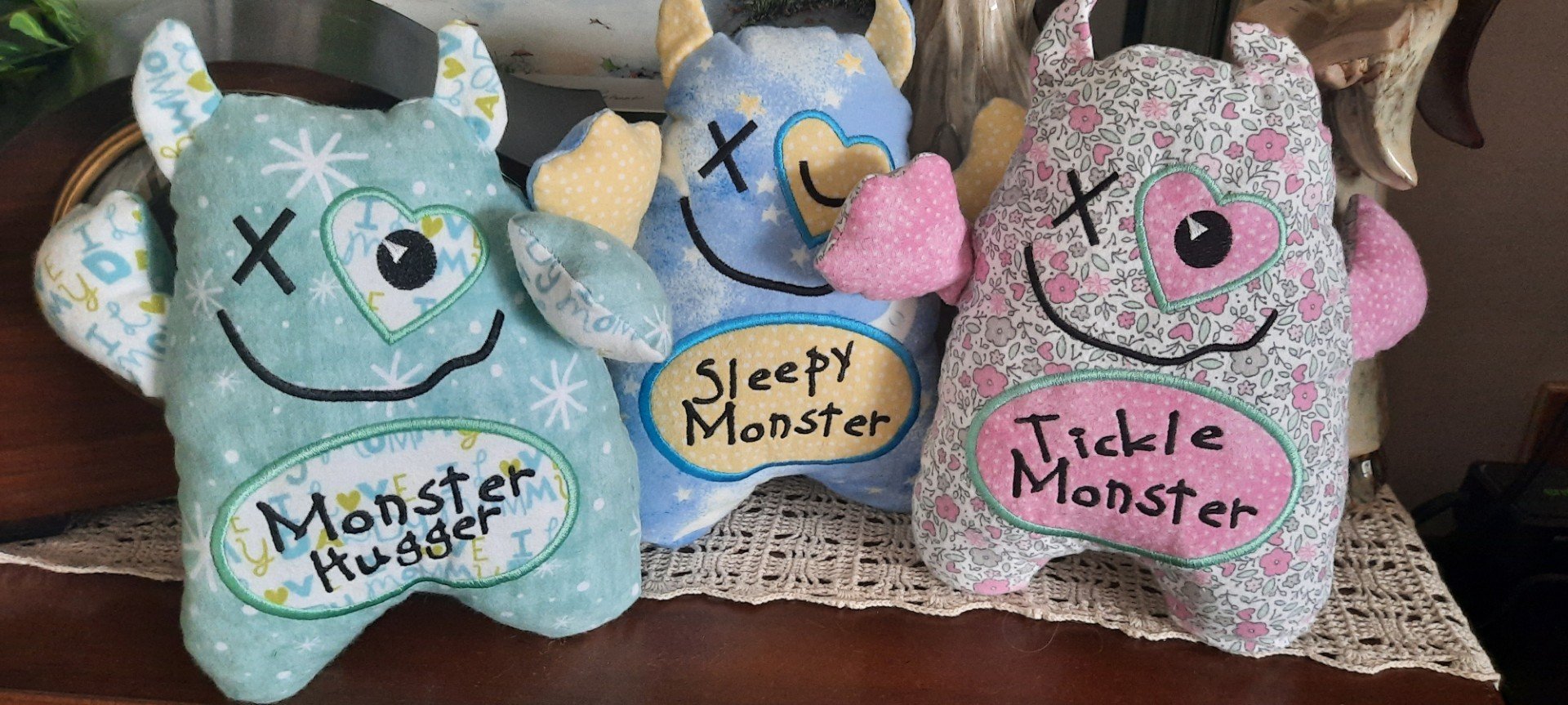 Lynn's Embroidery - Monster stuffies