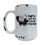 Coco + Brie - Farts Are My Love Language  Mug - Valentine, Cute, Funny