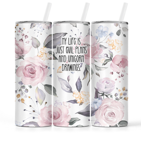 The Pretty Things - Insulated Tumblers - Evil Plans And Unicorn Drawings
