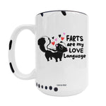 Coco + Brie - Farts Are My Love Language  Mug - Valentine, Cute, Funny