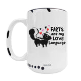 Coco + Brie - Farts Are My Love Language  Mug - Valentine, Cute, Funny