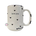 Coco + Bie - Love You Mug, Hearts, Cute, Valentine's Day Mug