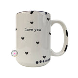 Coco + Brie - Love You Mug, Hearts, Cute, Valentine's Day Mug