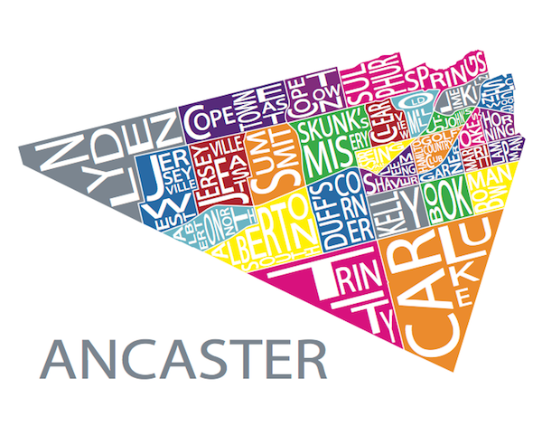 All Over the Map Studios - Map of Ancaster (Various Colours) – The ...