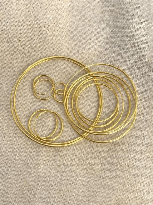 Moon Jewellery - Hoop Earrings - 925 Sterling Silver/Gold Plated