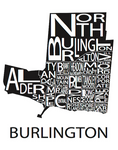 All Over the Map Studios - Maps of Burlington (Various Sizes and Colours) - 5