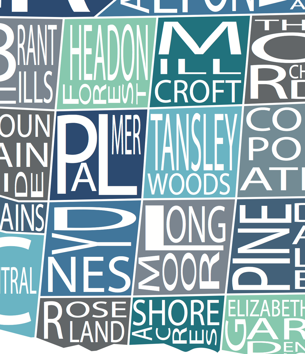 All Over the Map Studios - Maps of Burlington (Various Sizes and Colours) - 4