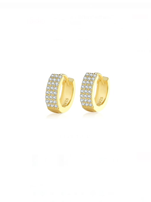 Moon Jewellery - Earrings - 925 Sterling Silver/Gold Plated - HOOPS