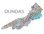 All Over the Map Studios - Map of Dundas (Various Sizes and Colours) - 4