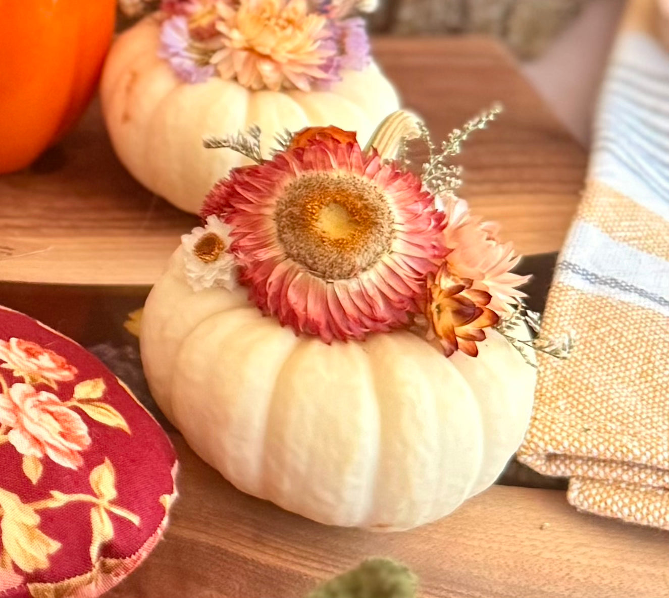 Faithful Flowers - Floral Pumpkin (Small