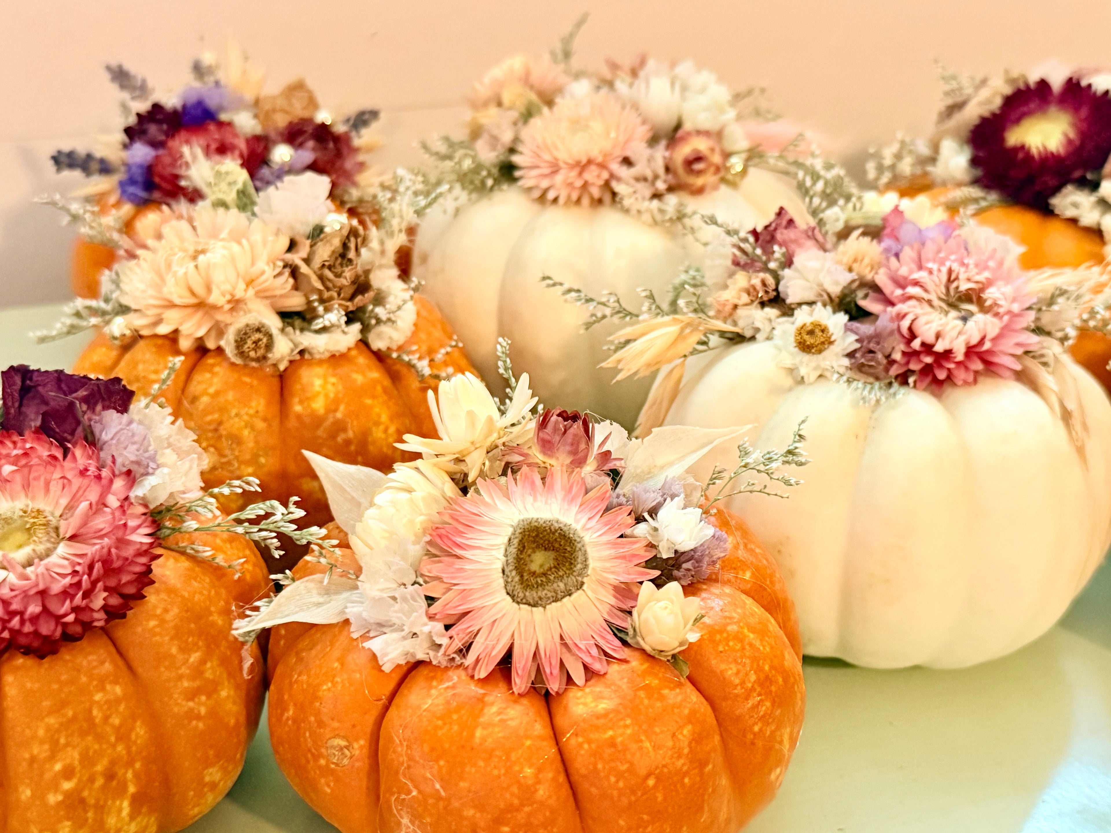 Faithful Flowers - Dried Floral Pumpkin