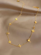 Moon Jewellery - Necklaces - Titanium Steel/18kt Gold Plated
