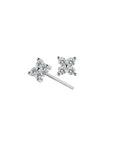 Moon Jewellery - Stud Earrings - 925 Sterling Silver/Gold Plated