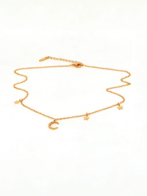 Moon Jewellery - Necklaces - Titanium Steel/18kt Gold Plated