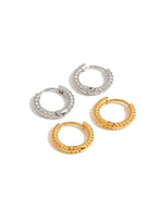 Moon Jewellery - Earrings - Stainless Steel/Plated Gold