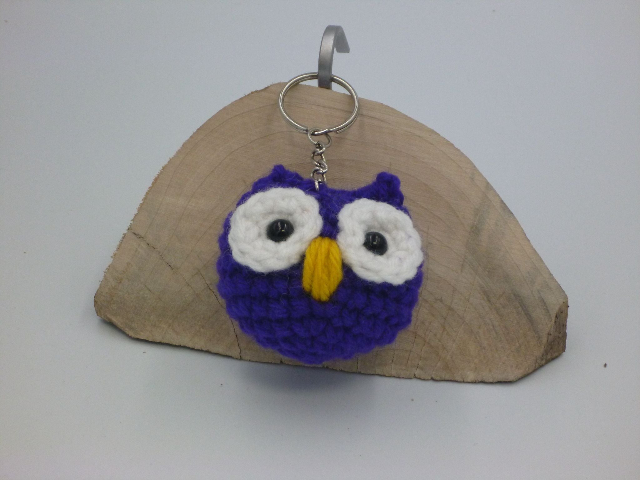 Green Hedge Creations-Baby Owl Key Chain/Bag Charm - 1