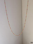 Moon Jewellery - Necklaces - Stainless Steel/18k Gold Plated and Enamel - 16"