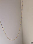 Moon Jewellery - Necklaces - Stainless Steel/18k Gold Plated and Enamel - 16"