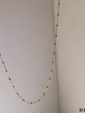 Moon Jewellery - Necklaces - Stainless Steel/18k Gold Plated and Enamel - 16"
