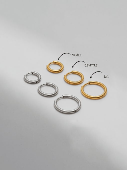 Moon Jewellery - Hoop Earrings - 925 Sterling Silver/Gold Plated