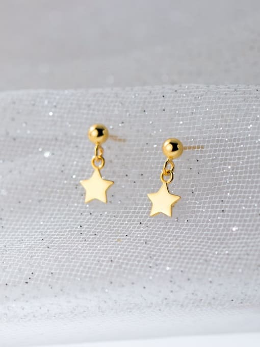 Moon Jewellery - Stud Earrings - 925 Sterling Silver/Gold Plated