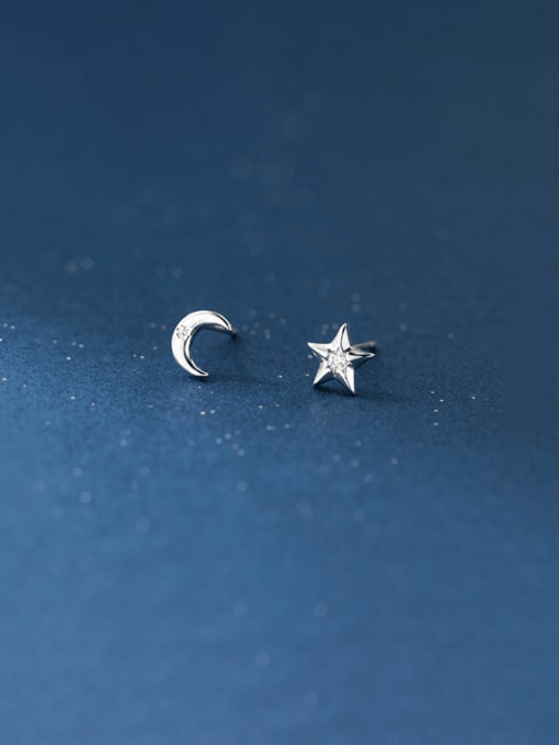 Moon Jewellery - Earrings - 925 Sterling Silver/Gold Plated STUDS