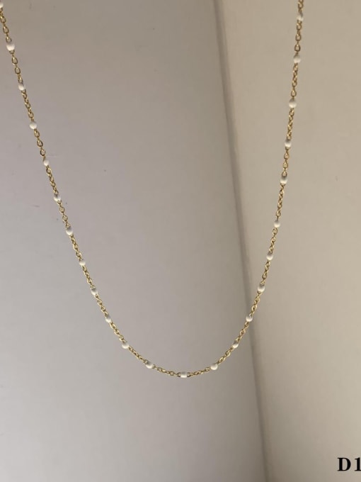 Moon Jewellery - Necklaces - Enamel and Stainless Steel/18k Gold Plated - 16"