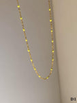 Moon Jewellery - Necklaces - Stainless Steel/18k Gold Plated and Enamel - 16"