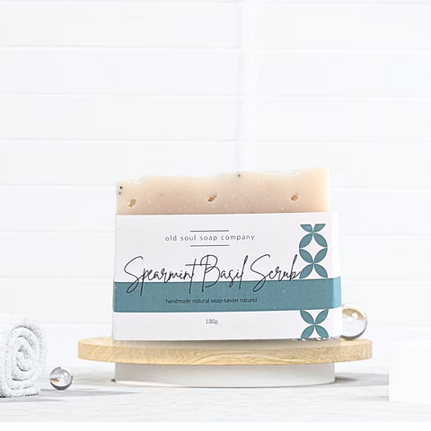 Old Soul Soap Company - Soap - Spearmint Basil Scrub